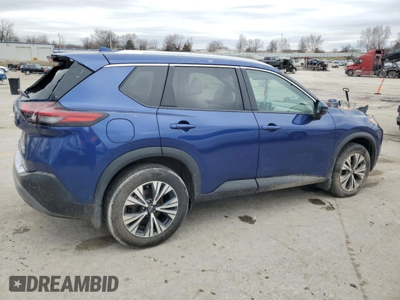 2022 Nissan Rogue SV with VIN 5N1BT3BB5NC716510, listed as a Copart auction lot 44305935 with 31,614 mi miles and Salvage Title. Bid and sale history available at carsss.com. Image 3.