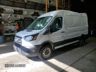 2020 Ford Transit Cargo with VIN 1FTBR1C82LKA33516, listed as a Copart auction lot 48724675 with 51,824 mi miles and Salvage Title. Bid and sale history available at carsss.com. Image 1.