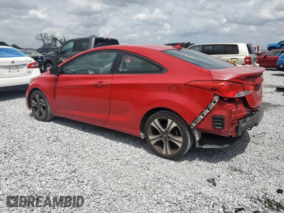 2013 Hyundai Elantra Coupe SE with VIN KMHDH6AE0DU006351, listed as a Copart auction lot 51983165 with 200,036 mi miles and Salvage Title. Bid and sale history available at carsss.com. Image 2.