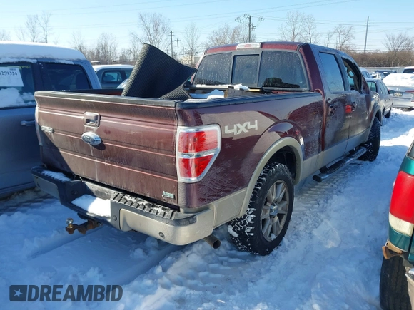 2010 Ford F-150 XL with VIN 1FTFW1EV5AKE14061, listed as a IAAI auction lot 41247035 with 145,171 mi miles. Bid and sale history available at carsss.com. Image 4.