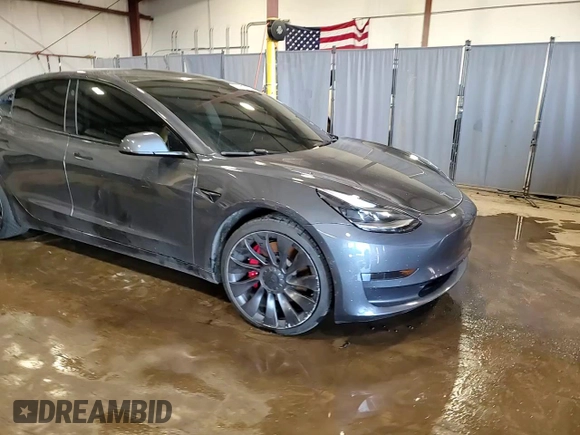 2022 Tesla Model 3 Performance with VIN 5YJ3E1EC6NF107912, listed as a Copart auction lot 46126545 with 31,389 mi miles and Salvage Title. Bid and sale history available at carsss.com. Image 14.
