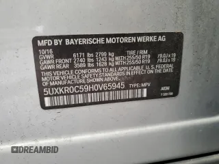 2017 BMW X5 xDrive35i with VIN 5UXKR0C59H0V65945, listed as a Copart auction lot 76082124 with 119,748 mi miles and Salvage Title. Bid and sale history available at carsss.com. Image 13.