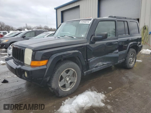 2006 Jeep Commander with VIN 1J8HH48N86C146004, listed as a Copart auction lot 81640314 with 194,392 mi miles and Salvage Title. Bid and sale history available at carsss.com. Image 1.