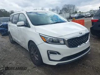 2021 Kia Sedona EX with VIN KNDMB5C11M6671063, listed as a IAAI auction lot 41707868 with 130,891 mi miles. Bid and sale history available at carsss.com. Image 1.