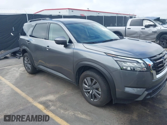 2025 Nissan Pathfinder SV with VIN 5N1DR3BC6SC205478, listed as a IAAI auction lot 42719067 with 26,744 mi miles and . Bid and sale history available at DreamBid. Image 1.