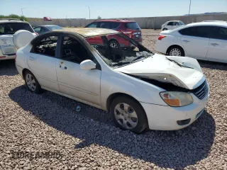 2008 Kia Spectra EX with VIN KNAFE122485556713, listed as a Copart auction lot 70048794 with 0 mi miles and Non Repairable. Bid and sale history available at carsss.com. Image 4.