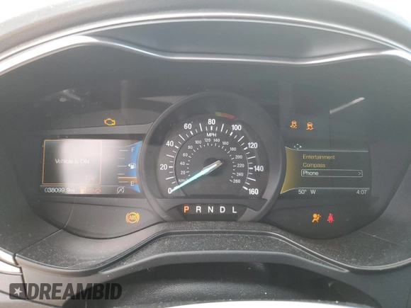 2020 Ford Fusion SE with VIN 3FA6P0HD6LR199675, listed as a Copart auction lot 57139435 with 38,099 mi miles and Salvage title. Bid and sale history available at DreamBid. Image 9.