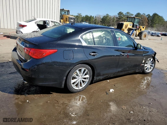 2017 Infiniti Q50 3.0t Premium with VIN JN1EV7AP5HM735138, listed as a Copart auction lot 43696675 with 107,317 mi miles and Salvage Title. Bid and sale history available at carsss.com. Image 3.
