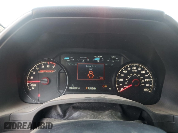 2019 Ford F-150 XL with VIN 1FTEW1E41KFA80964, listed as a Copart auction lot 53371845 with 146,739 mi miles and Salvage title. Bid and sale history available at DreamBid. Image 9.