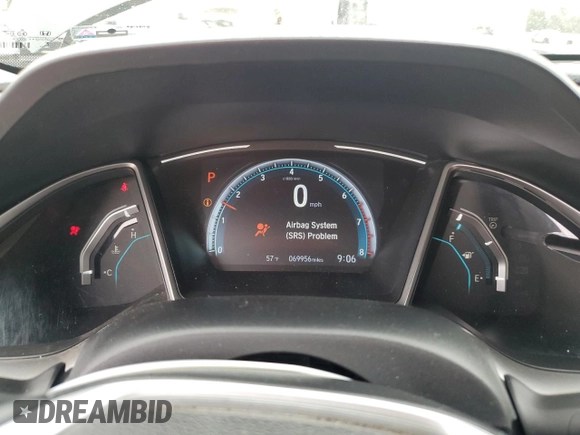 2020 Honda Civic Sedan EX with VIN 19XFC1F33LE207731, listed as a Copart auction lot 48042755 with 69,956 mi miles and Salvage Title. Bid and sale history available at carsss.com. Image 9.