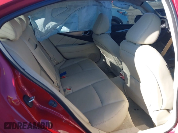 2014 Infiniti Q50 Premium with VIN JN1BV7AR4EM697482, listed as a IAAI auction lot 40844403 with 86,577 mi miles and . Bid and sale history available at DreamBid. Image 8.
