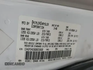 2006 Dodge Grand Caravan SE with VIN 1D4GP24E66B653668, listed as a Copart auction lot 51822155 with 151,746 mi miles and Salvage title. Bid and sale history available at DreamBid. Image 14.