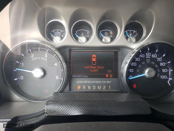 2014 Ford Super Duty F-450 DRW XL with VIN 1FT8W4DTXEEB28690, listed as a Copart auction lot 75767634 with 284,347 mi miles and Salvage Title. Bid and sale history available at carsss.com. Image 9.