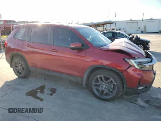 2022 Honda Passport EX-L z VIN 5FNYF7H52NB001315, wystawiony jako Copart lot #42334415 z przebiegiem 64 377 mil mil oraz Czysty tytuł • Clean title. Historia ofert i sprzedaży dostępna na DreamBid. Obrazek 4.