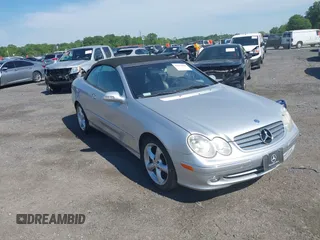2005 Mercedes-Benz CLK 320 with VIN WDBTK65G55T040420, listed as a IAAI auction lot 42213018 with 32,696 mi miles and . Bid and sale history available at DreamBid. Image 1.