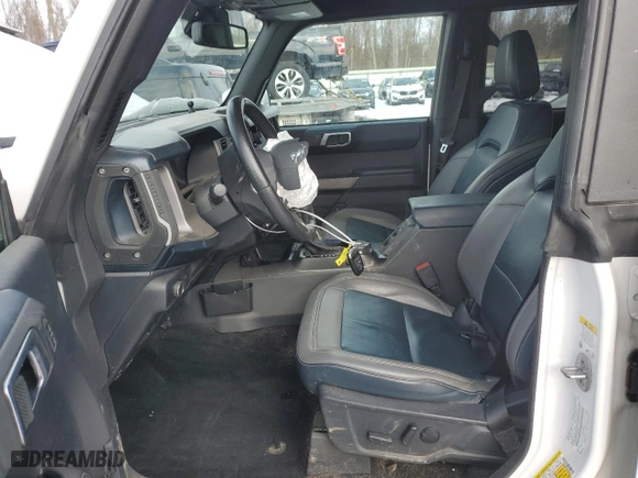 2021 Ford Bronco with VIN 1FMDE5DH7MLA63161, listed as a Copart auction lot 45179885 with 37,549 mi miles and Salvage Title. Bid and sale history available at carsss.com. Image 7.