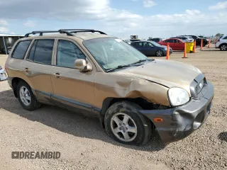2003 Hyundai Santa Fe GLS with VIN KM8SC73D23U388736, listed as a Copart auction lot 61809715 with 125,654 mi miles and Salvage title. Bid and sale history available at DreamBid. Image 4.