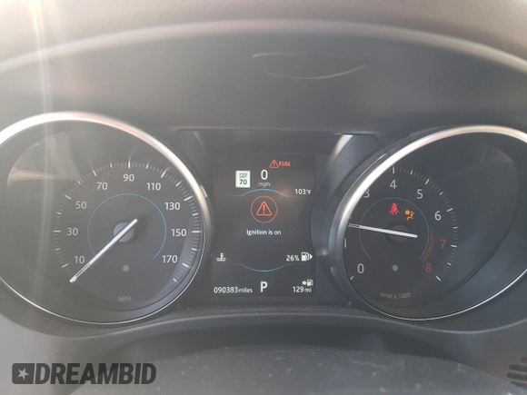 2019 Jaguar F-Pace 25t Prestige with VIN SADCK2GX8KA359314, listed as a Copart auction lot 66420874 with 90,383 mi miles and Salvage Title. Bid and sale history available at DreamBid. Image 9.