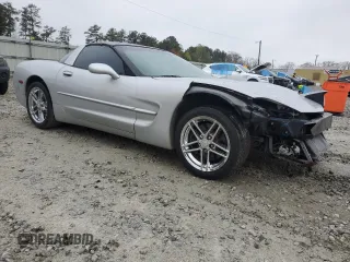 2000 Chevrolet Corvette with VIN 1G1YY22GXY5102723, listed as a Copart auction lot 50042025 with 99,101 mi miles and Salvage Title. Bid and sale history available at carsss.com. Image 4.