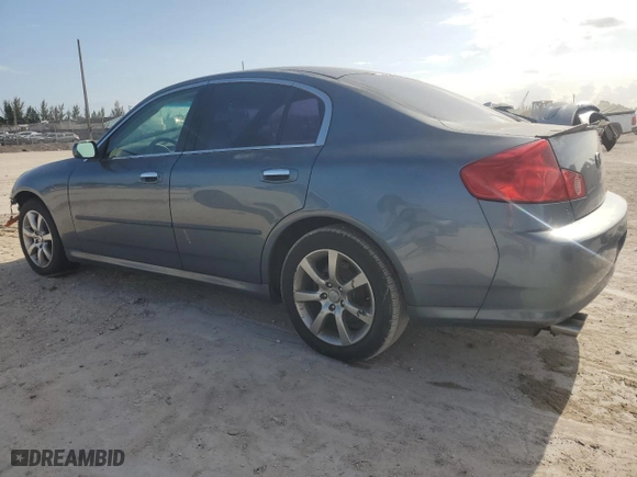 2006 Infiniti G35 Sedan with VIN JNKCV51F16M614912, listed as a Copart auction lot 52203735 with 202,814 mi miles and Salvage Title. Bid and sale history available at carsss.com. Image 2.