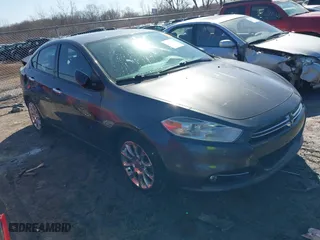 2014 Dodge Dart Limited with VIN 1C3CDFCB2ED791802, listed as a IAAI auction lot 41763155 with 124,601 mi miles. Bid and sale history available at carsss.com. Image 1.