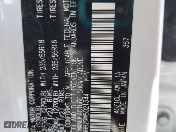 2021 Lexus NX 300 F Sport z VIN JTJSARBZ9M5021344, wystawiony jako Copart lot #50931195 z przebiegiem 86 767 mil mil oraz Szkoda całkowita • Salvage title. Historia ofert i sprzedaży dostępna na DreamBid. Obrazek 15.