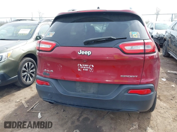 2016 Jeep Cherokee Sport with VIN 1C4PJMAB6GW191398, listed as a IAAI auction lot 42029572 with 214,790 mi miles and . Bid and sale history available at DreamBid. Image 17.