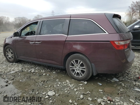 2011 Honda Odyssey EX-L with VIN 5FNRL5H69BB021633, listed as a Copart auction lot 50420415 with 265,213 mi miles and Salvage Title. Bid and sale history available at DreamBid. Image 2.