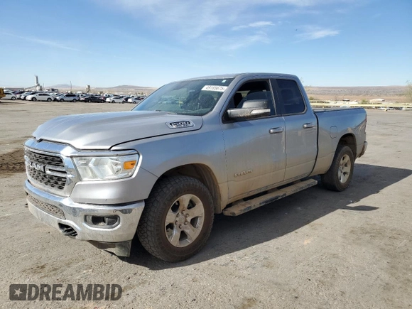 2022 Ram 1500 Big Horn with VIN 1C6SRFBT4NN237083, listed as a Copart auction lot 49165675 with 98,109 mi miles and Salvage title. Bid and sale history available at DreamBid. Image 1.
