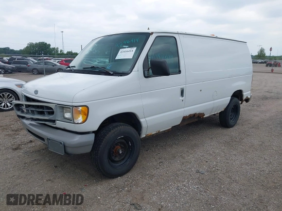 1998 Ford Econoline Cargo z VIN 1FTNE2421WHB62535, wystawiony jako IAAI lot #42416414 z przebiegiem 65 615 mil mil oraz . Historia ofert i sprzedaży dostępna na DreamBid. Obrazek 2.