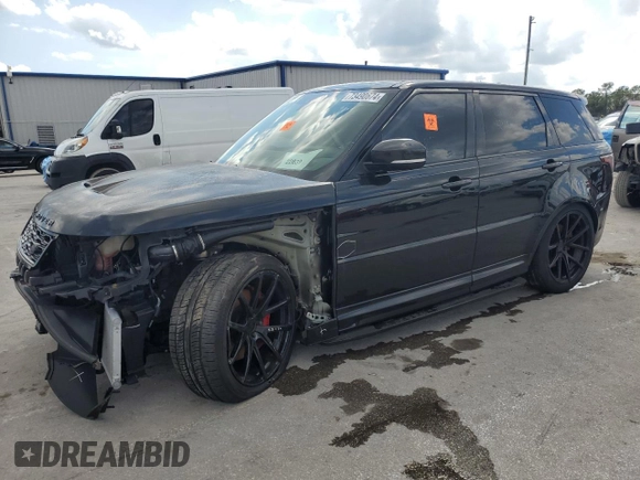 2020 Land Rover Range Rover Sport SVR with VIN SALWZ2RE3LA898711, listed as a Copart auction lot 73490674 with 29,180 mi miles and Non Repairable. Bid and sale history available at carsss.com. Image 1.