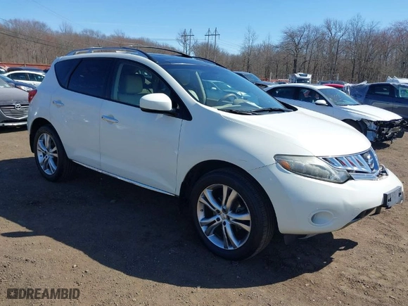 2009 Nissan Murano SL with VIN JN8AZ18W19W113804, listed as a IAAI auction lot 41802043 with 107,803 mi miles. Bid and sale history available at carsss.com. Image 1.