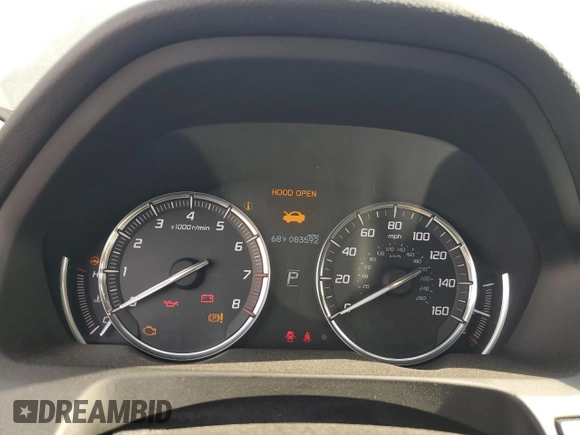 2015 Acura TLX V6 with VIN 19UUB2F32FA009747, listed as a Copart auction lot 55556435 with 83,592 mi miles and Salvage title. Bid and sale history available at DreamBid. Image 9.