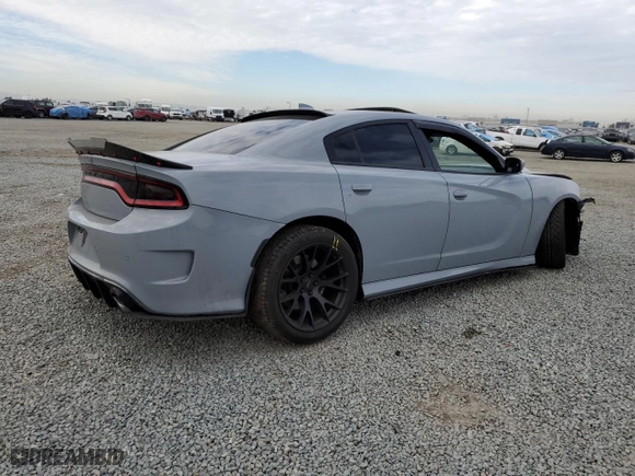 2022 Dodge Charger Scat Pack with VIN 2C3CDXGJ8NH181395, listed as a Copart auction lot 47210095 with 19,911 mi miles and Salvage Title. Bid and sale history available at carsss.com. Image 3.