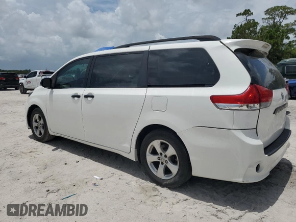 2014 Toyota Sienna L with VIN 5TDZK3DC3ES430634, listed as a Copart auction lot 60715375 with 122,621 mi miles and Salvage title. Bid and sale history available at DreamBid. Image 2.
