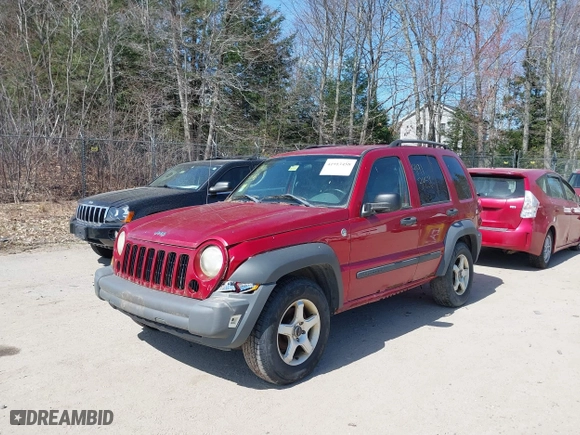 2007 Jeep Liberty Sport with VIN 1J4GL48K67W646261, listed as a IAAI auction lot 41913458 with 204,553 mi miles. Bid and sale history available at carsss.com. Image 2.