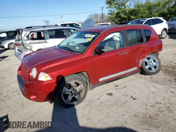 2007 Jeep Compass Limited with VIN 1J8FF57W87D134606, listed as a Copart auction lot 81673594 with 0 mi miles and Salvage Title. Bid and sale history available at carsss.com. Image 1.