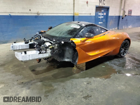 2018 McLaren 720S z VIN SBM14DCA1JW000230, wystawiony jako Copart lot #44311435 z przebiegiem Nie podano mil oraz Tytuł czysty. Historia ofert i sprzedaży dostępna na DreamBid. Obrazek 1.