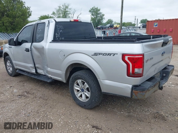 2015 Ford F-150 XL with VIN 1FTEX1C8XFKD19587, listed as a IAAI auction lot 42315673 with 220,319 mi miles and . Bid and sale history available at DreamBid. Image 3.