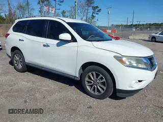 2013 Nissan Pathfinder SL with VIN 5N1AR2MN3DC645978, listed as a IAAI auction lot 41718344 with 155,232 mi miles and . Bid and sale history available at DreamBid. Image 1.