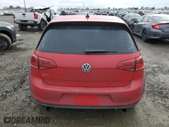 2016 Volkswagen Golf GTI SE w/Performance Pkg with VIN 3VW547AU9GM026167, listed as a Copart auction lot 86973664 with 283,823 mi miles and Clean Title. Bid and sale history available at carsss.com. Image 6.
