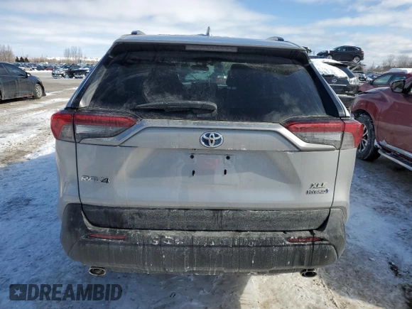 2021 Toyota RAV4 Hybrid XLE with VIN 2T3RWRFV1MW119500, listed as a Copart auction lot 45502855 with 65,031 mi miles and Salvage Title. Bid and sale history available at carsss.com. Image 6.