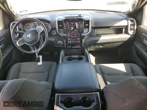 2020 Ram 1500 Big Horn with VIN 1C6SRFFM4LN204150, listed as a Copart auction lot 46865305 with 81,005 mi miles and Salvage Title. Bid and sale history available at carsss.com. Image 8.