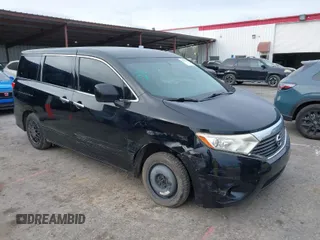 2012 Nissan Quest SL with VIN JN8AE2KP6C9041698, listed as a IAAI auction lot 41708457 with 145,101 mi miles. Bid and sale history available at carsss.com. Image 1.