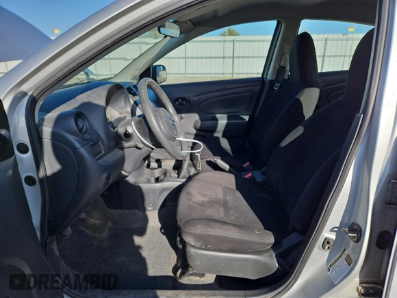 2014 Nissan Versa SV with VIN 3N1CN7AP5EL841182, listed as a Copart auction lot 52396185 with 118,460 mi miles and Salvage Title. Bid and sale history available at DreamBid. Image 7.