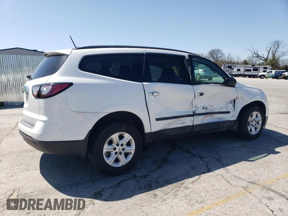 2017 Chevrolet Traverse LS with VIN 1GNKRFED9HJ180489, listed as a Copart auction lot 52387775 with Not provided miles and Salvage title. Bid and sale history available at DreamBid. Image 3.