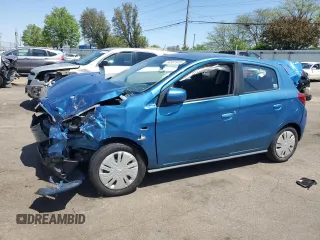 2017 Mitsubishi Mirage ES z VIN ML32A3HJ0HH015456, wystawiony jako Copart lot #54381915 z przebiegiem 51 715 mil mil oraz Szkoda całkowita • Salvage title. Historia ofert i sprzedaży dostępna na DreamBid. Obrazek 1.