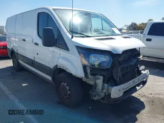2018 Ford Transit with VIN 1FTYE1ZM9JKA85362, listed as a IAAI auction lot 41820430 with 97,396 mi miles and . Bid and sale history available at DreamBid. Image 1.