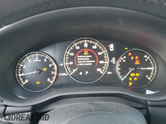 2022 Mazda 3 2.5 Turbo z VIN 3MZBPBAY7NM300608, wystawiony jako Copart lot #41694185 z przebiegiem 21 499 mil mil oraz Szkoda całkowita • Salvage title. Historia ofert i sprzedaży dostępna na DreamBid. Obrazek 9.