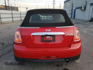 2015 MINI Convertible with VIN WMWZN3C59FT862963, listed as a Copart auction lot 86016514 with 96,493 mi miles and Salvage title. Bid and sale history available at DreamBid. Image 6.